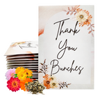 Thank You Bunches Wildflower Seed Packets Autumn Theme
