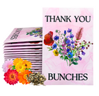 Thank You Bunches Wildflower Seed Packets Pink Bouquet